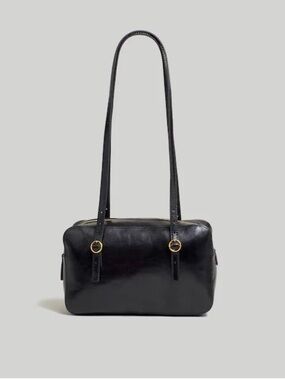 Madewell Black Leather Shoulder Bag